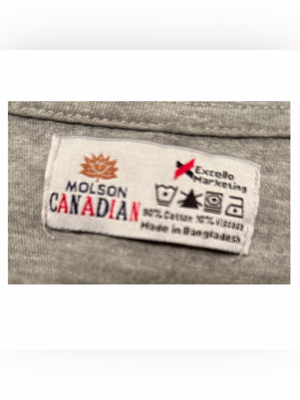 MOLSON CANADIAN Far And Wide Grey Graphic Tee Men’s Sz S Beer Merch Promo Shirt - Picture 8 of 13